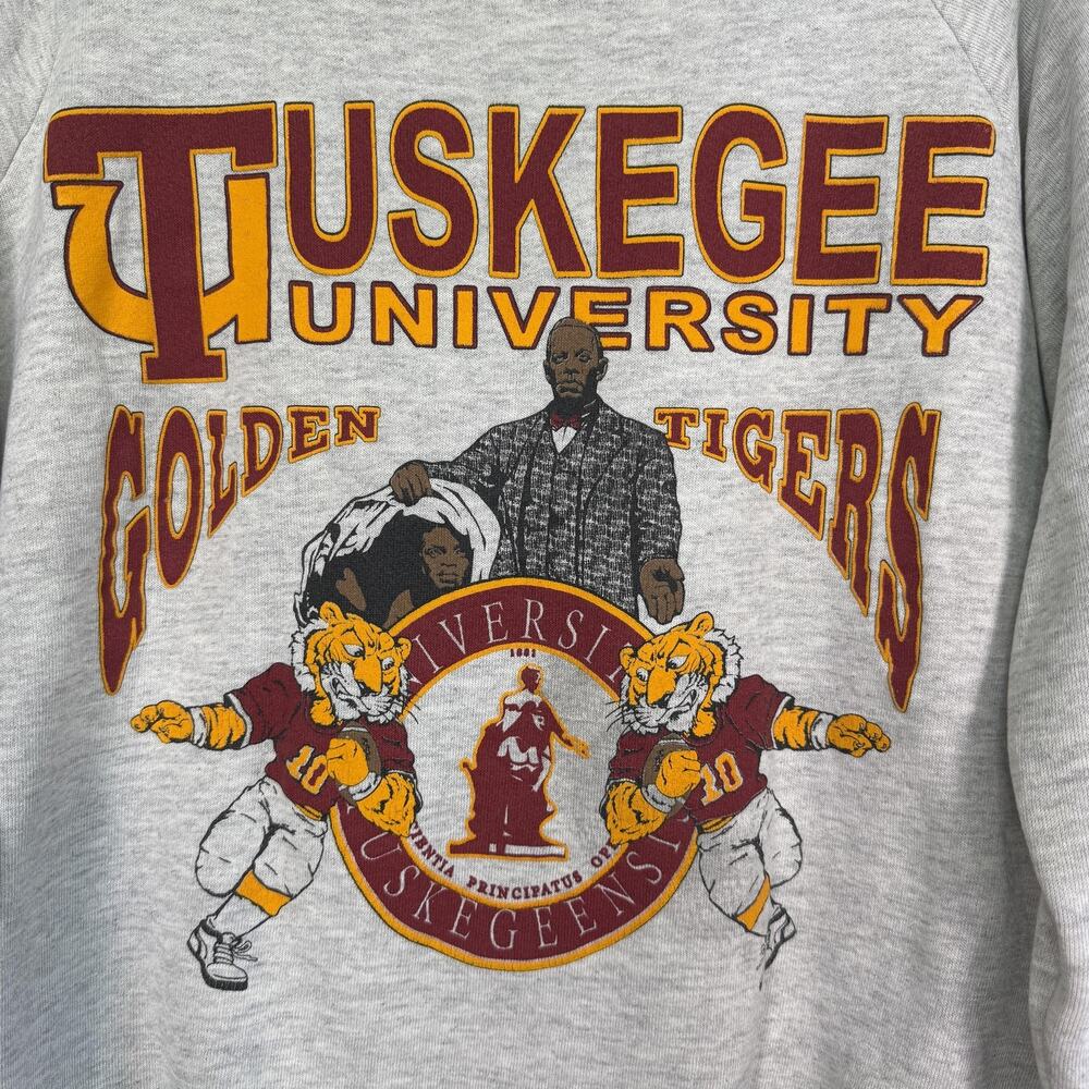 Vintage Tuskegee University Sweatshirt Mens XL Golden Tigers 90s Crewneck Vtg - Picture 5 of 15